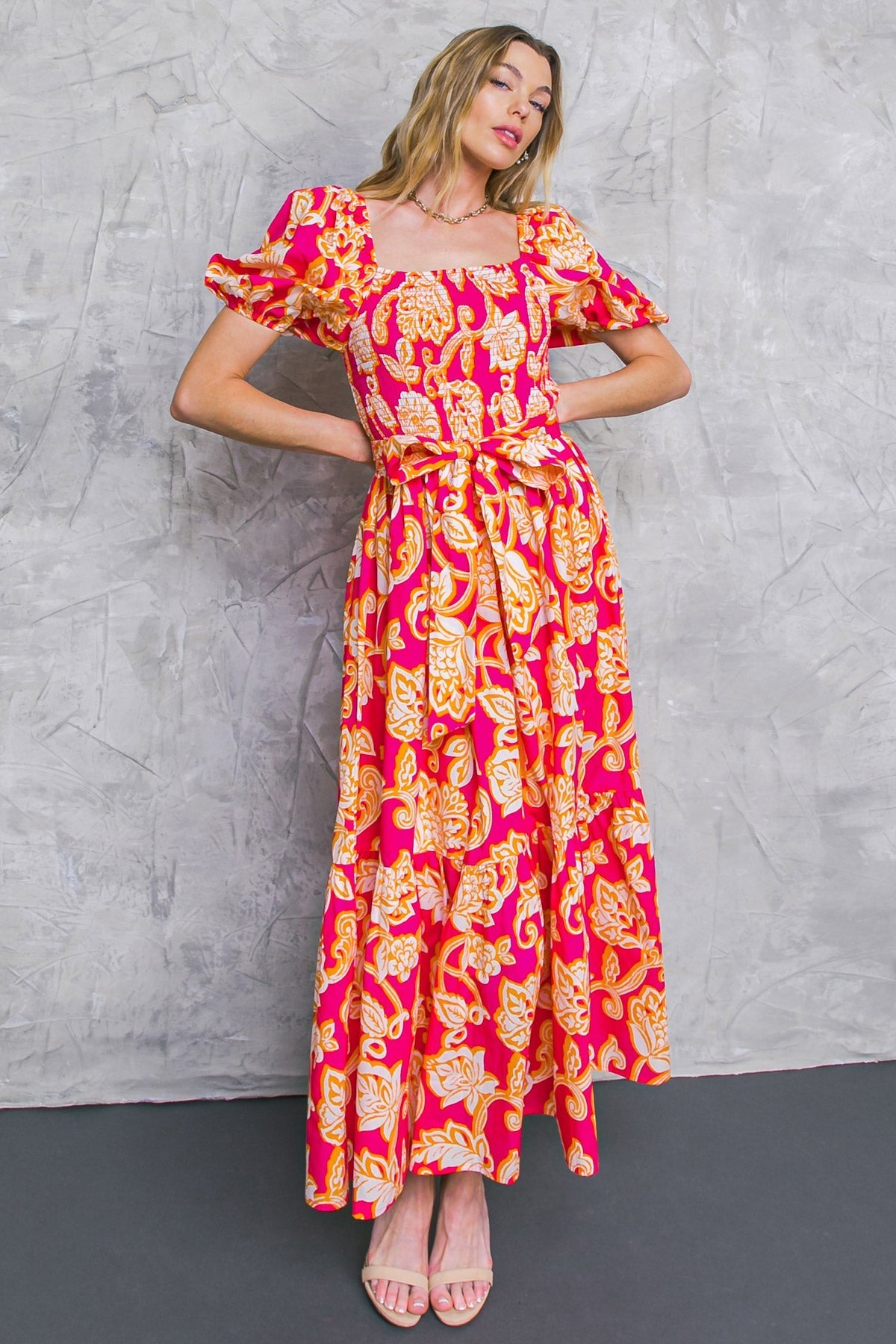 RUN TOWARDS LOVE POPLIN ANKLE DRESS Flying Tomato